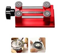 NbgrvB Outil d'ouverture de lunette de montre pour enlever le boîtier arrière, établi de réparation de montres en alliage d'aluminium avec bouton moleté et 4 lames pour montres de sport jusqu'à 60 mm