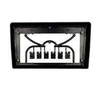 NbgrvB Panneau de façade de navigation de voiture en ABS de 17,8 à 22,9 cm, kit de cadre pour camion, audio, DVD, mise à niveau, noir
