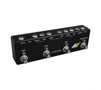 NbgrvB Pédale Looper pour guitare MOSKYaudio 3 LOOP Box, effet boucle de bypass avec tuner mute, enregistreur série 3 canaux guitare électrique et basse, noir