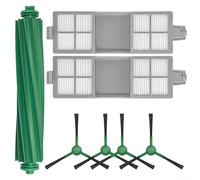 NbgrvB Pièces de rechange compatibles pour Roomba 205 DustCompactor - Ensemble complet de brosses principales latérales de filtre - Kit d'entretien pour aspirateur robot