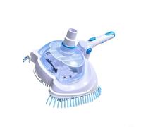 NbgrvB Piscine blanche pour tête d'aspiration avec pivot, brosse d'aspiration robuste en vinyle pour piscine en béton carrelage, 27 x 20 x 16,5 cm