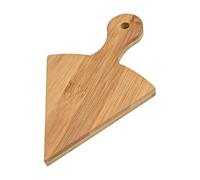 NbgrvB Planche à découper à pizza en bois avec plateaux triangulaires, design circulaire de 30,5 cm, comprend 6 assiettes à trancher de 15,2 cm, couleur bois naturel
