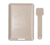 NbgrvB Plaque à Griller en Fonte Réversible 20x13cm pour Induction et pour gaz - Poêle Grill Antiadhésif pour Viandes et Légumes - Cuisson Intérieure et Extérieure BBQ(Is black)