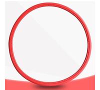 NbgrvB Pneu solide de vélo à pignon fixe 24 x 1-3/8" - Pneu de vélo en polyuréthane non pneumatique sans chambre à air anti-crevaison pour les trajets urbains (blanc) et rouge