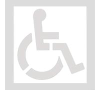 NbgrvB Pochoir réutilisable en silicone pour handicapés de stationnement 91,4 x 83,8 cm