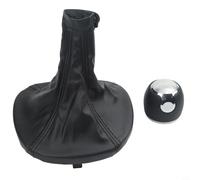 NbgrvB Pommeau de levier de vitesse et cache-poussière pour Alfa Romeo Mito 2008-2013, 5 vitesses, rotule 5 vitesses, 55344848 156088073, cuir plastique noir