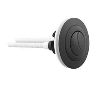 NbgrvB Pour double chasse d'eau pour bouton de réservoir compatible avec ouvertures de 38 mm, 48 mm, 58 mm, kit d'interrupteur poussoir en plastique robuste avec adaptateur, facile à installer (noir)