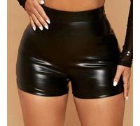 NbgrvB pour Mini Short pour Femme Brillant Taille Haute Sculptant - pour Shorty Hot Pants pour Fête Dance Club S-2XL