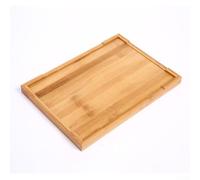 NbgrvB pour plateau Self pour service en pour bois Massif - pour plateau Alimentaire avec Poignées de Transport - pour surface Antidérapante pour Cuisine et Réception - 37x26cm(37 * 26 * 2.5)