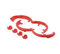 NbgrvB Protection de collision pour bague pour Avata pour 360, coque de protection en polycarbonate haute résistance, hélice sécurisée pour housse de protection (rouge)