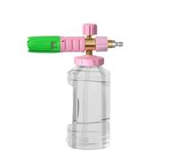 NbgrvB Pulvérisateur à mousse haute pression 4000 PSI avec buse en acier inoxydable à rapport réglable pour nettoyage de voiture et moto M22 Connecteur 14 mm Vert rose