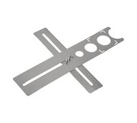NbgrvB Règle de localisateur de trou de carrelage en acier inoxydable et céramique, réglable 25/40/45/55 mm, guide de poinçonnage précis, mesure de 0 à 400 mm pour la plage