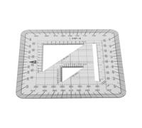 NbgrvB Règle rapporteur de grille transparente légère pour mesure précise de la carte, navigation et enquête extérieure 10 cm