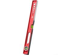 NbgrvB Règle robuste pour torpille niveau 50 cm en fonte d'aluminium avec base magnétique pour construction bricolage (500 mm)