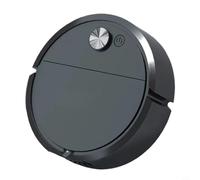 NbgrvB Robot pour aspirateur et serpillère, machine de nettoyage automatique 3 en 1 avec balayage et balai humide, robot auto-chargé pour aspirer, poils d'animaux, sols durs, capteurs anti-chute, noir