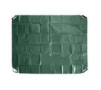 NbgrvB Sac à déchets de jardin pliable - 1,98 x 1,98 m - En polyéthylène robuste - Pour bâche de débris et feuilles - Avec 4 poignées - Pour compostage - Bac à sable, nettoyage de pelouse et rangement