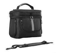 NbgrvB Sac de rangement en EVA pour BLUETTI BT-02 Power Station - Housse de transport antichoc avec bandoulière pour câbles et adaptateurs - Noir - 35 x 25 x 9 cm