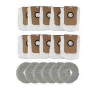 NbgrvB Sacs à poussière de rechange et chiffons de nettoyage pour Cecotec Conga 11090, 8/16 pièces de rechange réutilisables avec fibre superfine, pour aspirateur sans fil à main