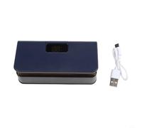 NbgrvB Scellant électrique USB avec écran LED réglable et portable sans fil pour sacs à collation et stockage des aliments, 1600 mAh, rechargeable, blanc et bleu (bleu)
