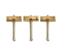 NbgrvB Selles de chevalet pour guitare électrique style pour telecaster | Laiton massif, design compensé, compatible pont pour tl, améliore la justesse, finition dorée durable