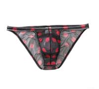 NbgrvB Slip en maille pour homme, taille S-XL, tour de taille 68,6 à 99,1 | Taille basse, style transparent, adapté pour les amateurs de lingerie, les vêtements de nuit, les moments privés