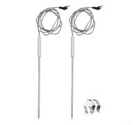 NbgrvB Sonde à viande en acier inoxydable pour remplacement pour ThermoPro TP-17 TP27, capteur de température 304 avec longueur totale de 20,5 cm (2 pièces)