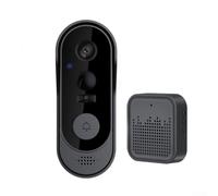 NbgrvB Sonnette vidéo sans fil pour Tuya Smart Home PIR Détection de mouvement 2K Audio bidirectionnel IP65 étanche rechargeable pour batterie