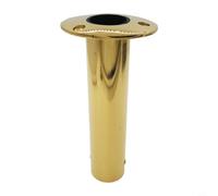 NbgrvB Support de canne à pêche en acier inoxydable pour bateau de mer, yacht, support de montage résistant à la rouille, prise en main sûre, pêche en eau salée, jaune, 22 cm