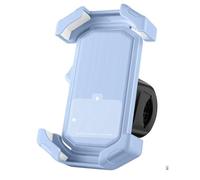 NbgrvB Support de téléphone électrique rotatif pour vélo et moto - Support réglable à 360 degrés avec caoutchouc antidérapant, pince super forte, positionnement avant, compatible avec la plupart des