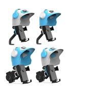 NbgrvB Support de téléphone étanche pour moto, support de rétroviseur pour casque, support de réglage d'angle flexible avec pare-soleil, verrouillage à une main pour l'équitation