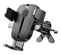 NbgrvB Support de téléphone rotatif à 360° pour grille d'aération de | Support de téléphone télescopique pour voiture avec verrouillage automatique, pour grille d'aération à 360 degrés 4,7-7,2
