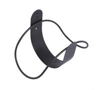 NbgrvB Support de tuyau mural en acier inoxydable robuste antirouille pour tuyau d'eau de jardin, tuyau hydraulique à gaz (B noir)