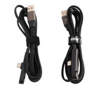 NbgrvB Support Invisible Intégré Câble USB C pour Visionnage Mains Libres(240W A-C（2pcs））)