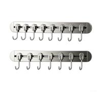 NbgrvB Support Mural Cuisine 2 Perçage Barre pour suspension Ustensiles pour aluminium Rack Organiseur 40cm