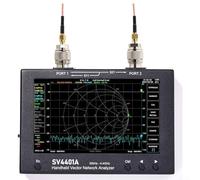 NbgrvB SV4401A Kit d'analyseur de réseau vectoriel VNA 50 kHz-4,4 GHz, 100 dB pour portée, écran LCD 7", stockage 8 Go, pour double batterie, N vers adaptateurs