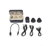 NbgrvB Système de micro sans fil à double émetteur pour caméras DJI | Compatible avec Dji, transparent pour un son net, design compact de 7,4 cm, idéal pour les vlogs et les voyages