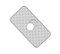 NbgrvB Tapis d'évier pliable en silicone, antidérapant et résistant à la chaleur, avec égouttoir en nid d'abeille, passe au lave-vaisselle, gris, 66,5 x 33,5 cm (34,5 x 28,6 cm)