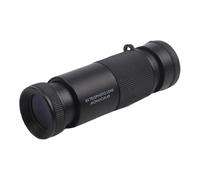 NbgrvB Télescope monoculaire compact avec fixation pour téléphone, optique HD grand angle, verre BK7 avec revêtement FMC pour l'observation des oiseaux, la randonnée, les concerts, noir