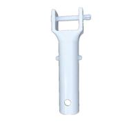 NbgrvB Tête d'aspiration de rechange pour piscine spa avec goupille de verrouillage V-Clip pour fixation de joug Blanc