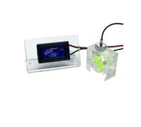 NbgrvB Thermomètre numérique LED et débitmètre à trois voies pour refroidissement par eau de PC, jauge de température de refroidisseur de liquide avec câble de sonde de 50 cm