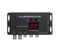 NbgrvB TM70 UHF TV Link Modulateur AV vers RF Convertisseur avec affichage des canaux, pour PAL/NTSC, niveau de sortie réglable, pour SLX et TV-Link