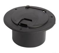 NbgrvB Trappe d'inspection ronde étanche en PP pour RV(Black)