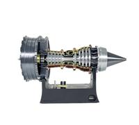 NbgrvB Turbofan Moteur Modèle avec Vitesse Réglable Avion Turbojet Réplique pour Home Office Display Argent + Noir