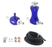 NbgrvB Vanne de Dérivation Turbo Universelle Kit Complet Inclus(Blue)