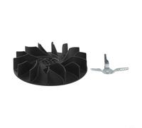 NbgrvB Ventilateur à turbine 167 mm avec déchiqueteur BG56 BG86 SH56 SH86 pour souffleur de feuilles pour pièces sous vide, construction en plastique, trou précis de 7 mm, longueur 48 mm équipement de