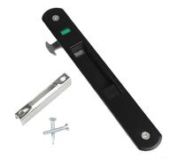 NbgrvB Verrou Coulissant Alliage Zinc 90mm Invisible(Black)