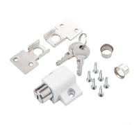 NbgrvB Verrou Coulissant Porte-Fenêtre Aluminium Clés(White)