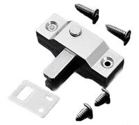 NbgrvB Verrou de fenêtre pliable en acier inoxydable pour portes coulissantes en verre avec mécanisme renforcé, argenté (J)