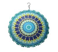 NbgrvB Wind Spinner 3D Mandala Attrape-vent en métal pour jardin, terrasse - 30 x 30 cm Décoration extérieure avec motif suspendu pour A
