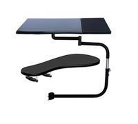 NBGYS Plateau ergonomique pour clavier - Support réglable pour ordinateur portable et souris pour jeux et poste de travail, s'adapte aux barres rondes jusqu'à 4,96 cm d'épaisseur (OK033B)